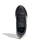 adidas FortaRun 4.0 J Unisex Çocuk Ayakkabı Düşük Taban (Futbol Dışı), core black/ftwr white/carbon, 37 1/3