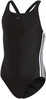 adidas Kiz Çocuk Fit Suit 3S Y Mayo, Black/White