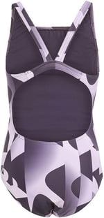 Adidas Kız Performance 3 şeritli Graphic mayo, çocuk mayosu