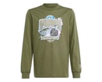 adidas Longsleeve Çocuk Günlük Tişört IR9772 Haki