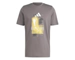 adidas M Hiit G T Erkek Günlük Tişört IS7106 Kahverengi