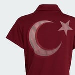 adidas Turkiye Polo W Türkiye Kadın Antrenman Polo Tişörtü JG5702 Kırmızı