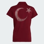adidas Turkiye Polo W Türkiye Kadın Antrenman Polo Tişörtü JG5702 Kırmızı