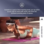 adidas Üniseks Yetişkin Gri, Coral Fusion, Shadow Navy Saç Bantları | Likradan elastik saç lastikleri, kaymaz silikon şeritli. Antrenman ve spor için ideal aksesuar. Standart beden.