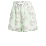 adidas W AOP SHORT Kadın Şort, Ivory S24 / Semi Green Spark S24 / Preloved Fig S24, XS