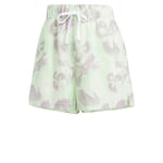 adidas W AOP SHORT Kadın Şort, Ivory S24 / Semi Green Spark S24 / Preloved Fig S24, XS