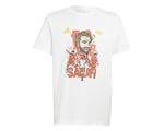 adidas Y Salah G T Genç Futbol Tişörtü HT5190 Beyaz