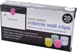 Advantus duvar askı duvar-Clip, kumaş panel, standart beden 20-Pack