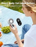 Aecooly Güçlü Taşınabilir Fan, Güçlü El Fan, USB Şarj Edilebilir | [10H Maksimum Soğutma Süresi], Mini Kişisel Pilli, Seyahat için Cep, Yaz, Kadınlar, Kızlar için Hediyeler -Beyaz