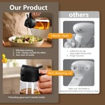AEE® 2 Adet Çift Fonksiyonlu Akıtmaz Cam Yağdanlık Sprey Akıtma Ayçiçek Yağı Zeytin Yağı Şişesi Yağlık 450ml