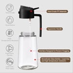 AEE® 2 Adet Çift Fonksiyonlu Akıtmaz Cam Yağdanlık Sprey Akıtma Ayçiçek Yağı Zeytin Yağı Şişesi Yağlık 450ml