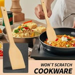 AEE® 5'li Büyük Boy Doğal Bambu Kaşık Spatula Mutfak Tahta Kaşık Seti 30cm