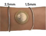 AEE® Unisex Çelik Bileklik İtalyan Halat Yılan Charm Takılabilir Erkek ve Kadın Bileklik