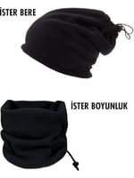 AEE® Unisex Polar Boyunluk – Ayarlanabilir Bere & Boyunluk | Çok Fonksiyonlu Kışlık Rüzgar Kesici | Polar Kumaş, Yumuşak ve Sıcak Tutucu Erkek Kadın