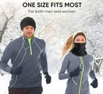 AEE® Unisex Polar Boyunluk – Ayarlanabilir Bere & Boyunluk | Çok Fonksiyonlu Kışlık Rüzgar Kesici | Polar Kumaş, Yumuşak ve Sıcak Tutucu Erkek Kadın