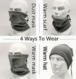 AEE® Unisex Polar Boyunluk – Ayarlanabilir Bere & Boyunluk | Çok Fonksiyonlu Kışlık Rüzgar Kesici | Polar Kumaş, Yumuşak ve Sıcak Tutucu Erkek Kadın