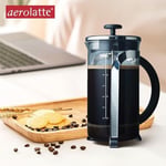 aerolatte French Press mikro filtreli, paslanmaz çelik, borosilikat cam kahve demliği, 1000 ml