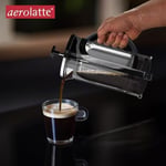 aerolatte French Press mikro filtreli, paslanmaz çelik, borosilikat cam kahve demliği, 1000 ml