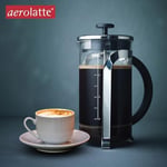 aerolatte French Press mikro filtreli, paslanmaz çelik, borosilikat cam kahve demliği, 1000 ml