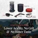 Aeropress 10R11 Go Travel Kahve Makinesi, Plastik, Gri