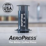 Aeropress Orijinal Kahve ve Espresso Makinesi, Barista Seviyesi, Odacıklı Portatif Kahve Makinesi, Piston ve Filtreler, Hızlı Kahve ve Espresso Makinesi, ABD'de Üretilmiştir