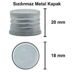 Afracam 100 ml Şeffaf Piramit Sosluk 100 cc Kapaklı Kavisli Cam Şişe 6 Adet (Gümüş (Metal))