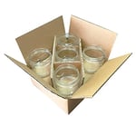 Afracam 300 ml Metal Siyah Kapaklı Şeffaf Cam Kavanoz 10 Adet
