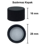 Afracam Standart Şeffaf 750 ml Sızdırmaz Kapaklı ve Kapüşonlu Boş Cam Şişe 20 Adet