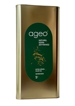 ageo – FİLTRESİZ natürel sızma zeytinyağı, 5 lt. Teneke Kutu, 2024 Üretim