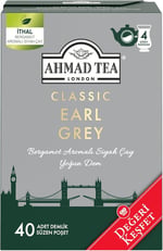 AHMAD TEA CLASSIC EARL GREY 40 Adet DEMLİK POŞET ÇAY
