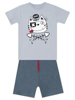 Ahoy Kedi Erkek Çocuk T-shirt Şort Takım