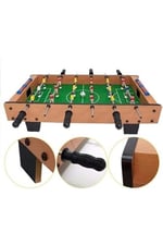 Ahşap Masa Maçı Langırt Oyunu, 18 Oyuncu, 2 Top, 70 cm, Çok Renkli