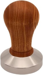 Ahşap Saplı Tamper 304 Paslanmaz Çelik Tabanlı 58mm Stabil (51 mm)