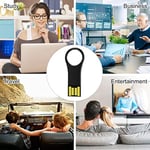 Aiibe 64 GB Flash Sürücü 3'lü Paket 64 GB USB Flash Sürücü Parmak Sürücü 64 GB USB 2.0 Bellek Çubuğu Su Geçirmez Fermuarlı Sürücü Anahtarlıklı Metal USB Sürücü, Siyah