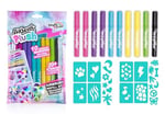 Airbrush Plush - Refill Kit 10 pens (256) | Yıkanabilir renkli kalemleyiciler Airbrush ve yapışkan şablonlarla uyumludur