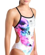 Airbrush Swimsuit Challenge Back Kadın Siyah Yüzücü Mayosu 007912510