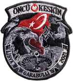 Airforcemarket Nakışlı Arma Siyah Amerikan Fermuarlı (cırt) Askeri Görev Peçleri, Yamaları, Bayrak (193 Filo Vecihi Hürkuş Peçi Sarı)