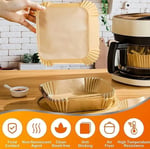 Airfryer Pişirme Kağıdı, Fritöz Yağlı Kağıdı, Yanmaz Kağıt 50 Adet (KARE)