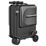 Airwheel 20 inç Akıllı Sürülebilir Bavul Elektrikli Bagaj Scooter Bagaj Taşıma, Siyah, 385X250X575mm, Bavul