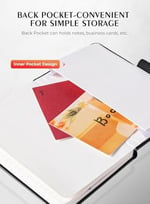 AISBUGUR Cep Defteri, Küçük Defter, 2'li Paket Toplam 320 Sayfa, 9,4 cm x 14,5 cm Cep Defteri (4 Paket, 4Siyah)