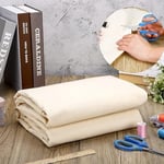 AK TRADING CO. Muslin Kumaş/Kumaş Ağartılmamış - D Kumaş - Doğal 9,5 Metre Orta Ağırlık -%100 Pamuk (160 cm Genişliğinde), Doğal Ağartılmamış