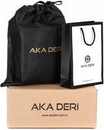 Aka Deri Düz Siyah - Portföy Çantası 356