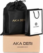 Aka Deri Floter Kahve - Portföy Çantası 356