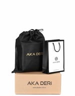Aka Deri Floter Kahve - Portföy Çantası 356
