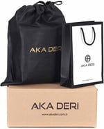 Aka Deri Floter Siyah - Portföy Çantası 356