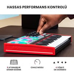 Akai Professional APC Key 25 - USB MIDI Klavye Controller, 37 Mini Tuş, Ableton Live Lite, 40 RGB Pedleri ve Klip Başlatma İçin 8 Farklı Düğme - Seçenekler: APC Key 25, APC Mini II