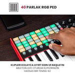 Akai Professional APC Key 25 - USB MIDI Klavye Controller, 37 Mini Tuş, Ableton Live Lite, 40 RGB Pedleri ve Klip Başlatma İçin 8 Farklı Düğme - Seçenekler: APC Key 25, APC Mini II