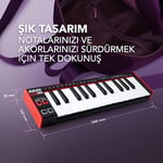Akai Professional LPK25 - USB MIDI Klavye Controller Mac ve PC için Arpejatör ve Müzik Prodüksiyonu Yazılımı ve 25 Duyarlı Synth Tuşu
