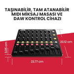 Akai Professional MIDIMIX - USB MIDI Controller Mikseri Atanabilir ve Ana Kısıcılara Sahip, 24 Düğme ve 16 Düğme, Ableton Live ile 1-1 Eşleştirme