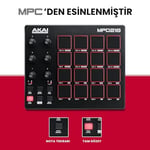 Akai Professional MPD218 - USB MIDI Pad Controller ve Bateri Makinesi, MPC Pedleri, Atanabilir Düğmeler, Nota Tekrarı ve Maksimum Ses Şiddeti Düğmeleri, Prodüksiyon Yazıl - Seçenekler: MPD218, LPD8MK2